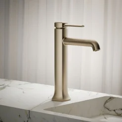 Tall single-handle bathroom sink faucet, 1.2 gpm