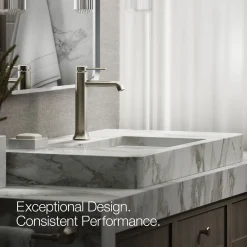 Tall single-handle bathroom sink faucet, 1.2 gpm