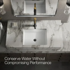Tall single-handle bathroom sink faucet, 1.2 gpm