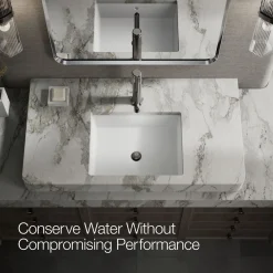 Tall single-handle bathroom sink faucet, 1.2 gpm