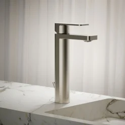 Tall single-handle bathroom sink faucet, 1.0 gpm