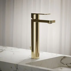 Tall single-handle bathroom sink faucet, 1.0 gpm