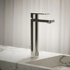 Tall single-handle bathroom sink faucet, 1.0 gpm
