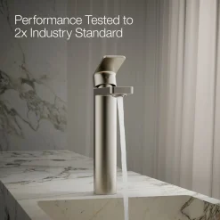 Tall single-handle bathroom sink faucet, 1.0 gpm