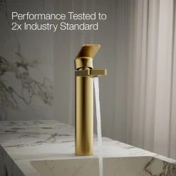 Tall single-handle bathroom sink faucet, 1.0 gpm