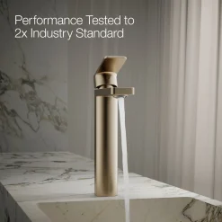 Tall single-handle bathroom sink faucet, 1.0 gpm