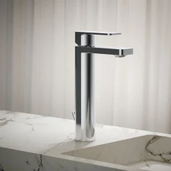Tall single-handle bathroom sink faucet, 1.0 gpm