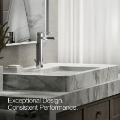 Tall single-handle bathroom sink faucet, 1.2 gpm