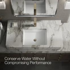 Tall single-handle bathroom sink faucet, 1.2 gpm
