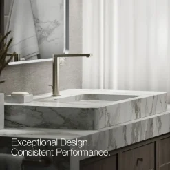 Tall single-handle bathroom sink faucet with Cylindrical handle, 1.2 gpm