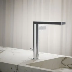 Tall single-handle bathroom sink faucet with Cylindrical handle, 1.2 gpm