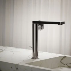Tall single-handle bathroom sink faucet with Lever handle, 1.2 gpm