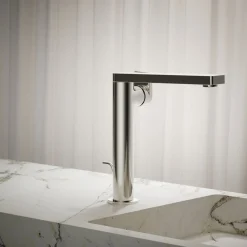 Tall single-handle bathroom sink faucet with Lever handle, 1.2 gpm