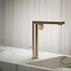 Tall single-handle bathroom sink faucet with Lever handle, 1.2 gpm