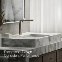 Tall single-handle bathroom sink faucet with Lever handle, 1.2 gpm