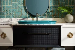 Tall single-handle bathroom sink faucet with Lever handle, 1.2 gpm