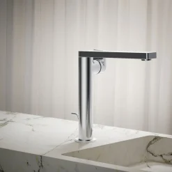 Tall single-handle bathroom sink faucet with Lever handle, 1.2 gpm