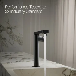 Tall single-handle bathroom sink faucet with Lever handle, 1.2 gpm