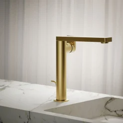 Tall single-handle bathroom sink faucet with Lever handle, 1.2 gpm