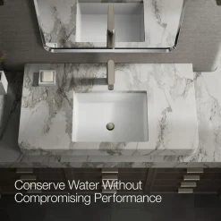 Tall single-handle bathroom sink faucet, 1.2 gpm