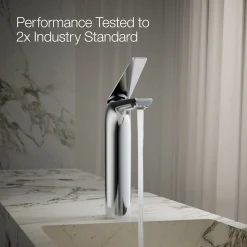 Tall single-handle bathroom sink faucet, 1.2 gpm