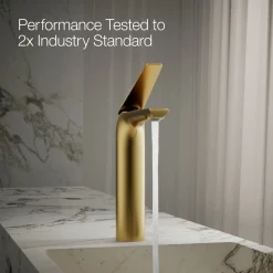 Tall single-handle bathroom sink faucet, 1.2 gpm