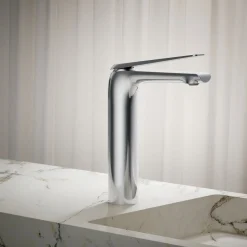Tall single-handle bathroom sink faucet, 1.2 gpm