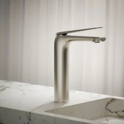 Tall single-handle bathroom sink faucet, 1.2 gpm
