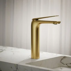Tall single-handle bathroom sink faucet, 1.2 gpm