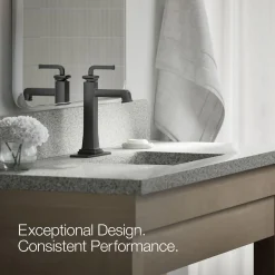 Tall single-handle bathroom sink faucet, 1.2 gpm