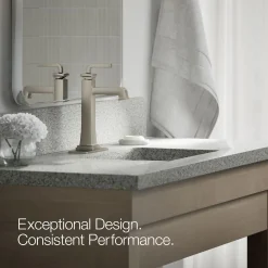 Tall single-handle bathroom sink faucet, 1.2 gpm