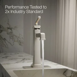 Tall single-handle bathroom sink faucet, 1.2 gpm