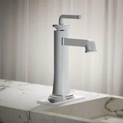 Tall single-handle bathroom sink faucet, 1.2 gpm