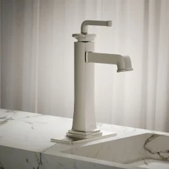 Tall single-handle bathroom sink faucet, 1.2 gpm