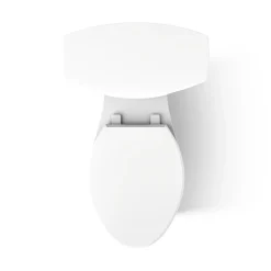 Tall two-piece elongated toilet, 1.28 gpf