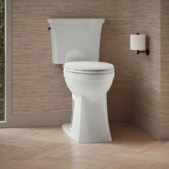 Tall two-piece elongated toilet, 1.28 gpf