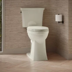 Tall two-piece elongated toilet, 1.28 gpf
