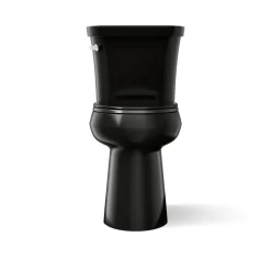 Tall two-piece round-front toilet, 1.28 gpf