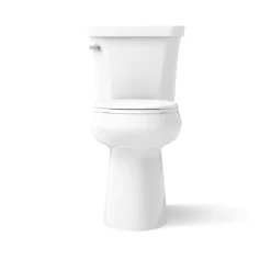 Tall two-piece round-front toilet, 1.6 gpf