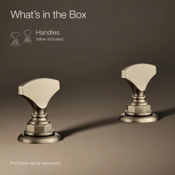 T-handle bathroom sink faucet handles