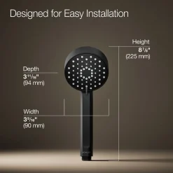 Three-function handshower, 1.75 gpm