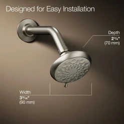 Three-function showerhead, 1.75 gpm