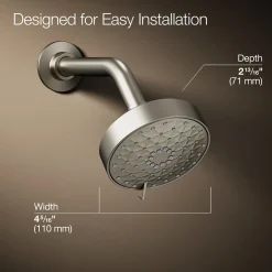 Three-function showerhead, 1.75 gpm