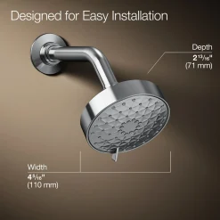 Three-function showerhead, 1.75 gpm