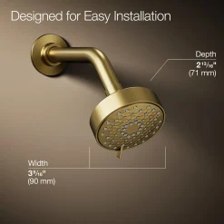 Three-function showerhead, 1.75 gpm