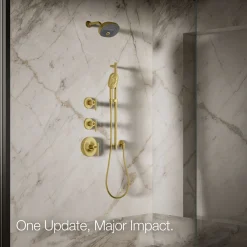 Three-function showerhead, 2.5 gpm