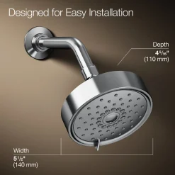 Three-function showerhead, 1.75 gpm