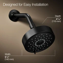 Three-function showerhead, 1.75 gpm