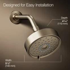 Three-function showerhead, 1.75 gpm