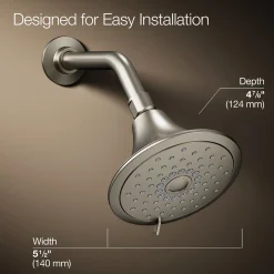 Three-function showerhead, 1.75 gpm